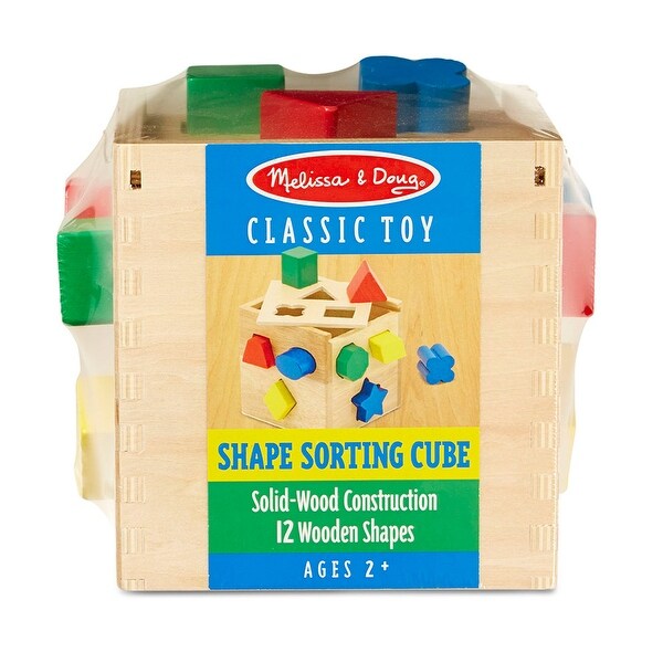 Melissa & Doug Shape Sorting Cube Classic Toy - Multi
